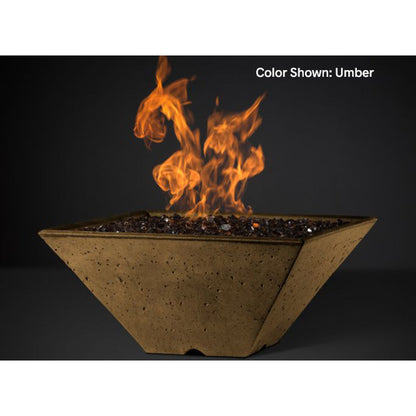 Ridgeline Square Fire Basin (22"–34") — Bowl Only | Slick Rock Concrete | Outdoor Heat Direct