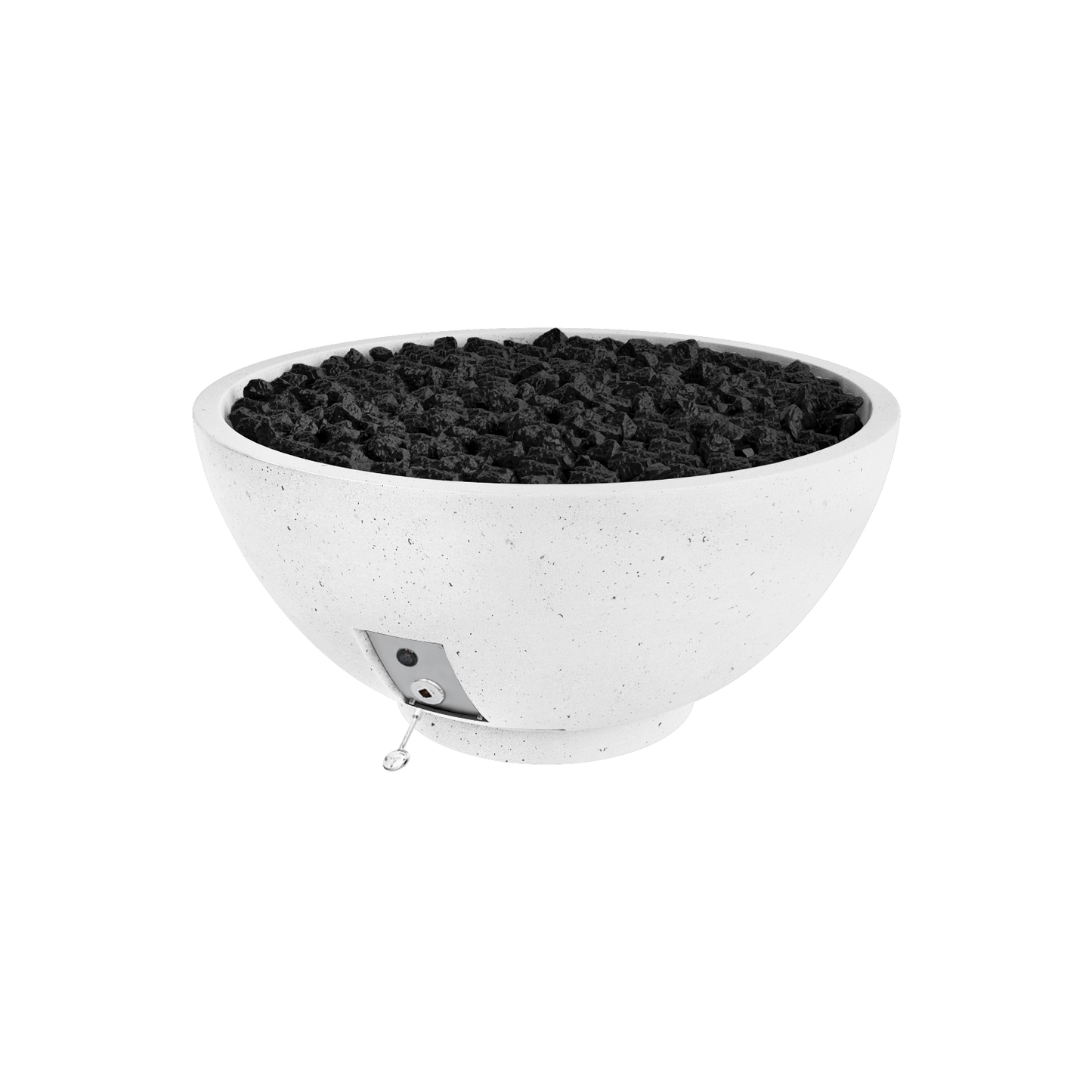 Firegear Sanctuary 2 GFRC fire bowl in Arctic | Outdoor Heat Direct
