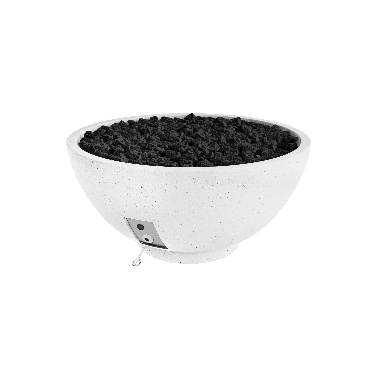 Firegear Sanctuary 2 GFRC fire bowl in Arctic | Outdoor Heat Direct