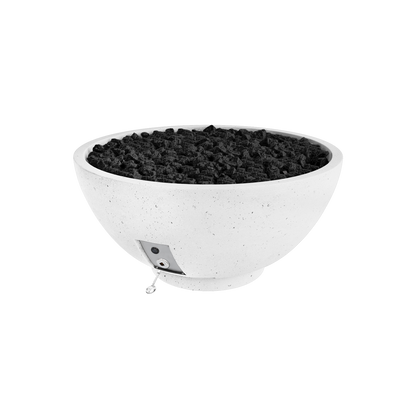 Firegear Sanctuary 2 GFRC fire bowl in Arctic | Outdoor Heat Direct