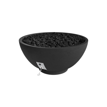 Firegear Sanctuary 2 GFRC fire bowl in Raven | Outdoor Heat Direct