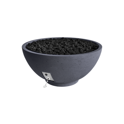 Firegear Sanctuary 2 GFRC fire bowl in Slate | Outdoor Heat Direct
