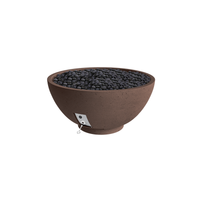 Firegear Sanctuary 3 GFRC fire bowl in Chocolate | Outdoor Heat Direct