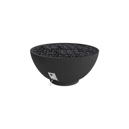 Firegear Sanctuary 3 GFRC fire bowl in Raven | Outdoor Heat Direct