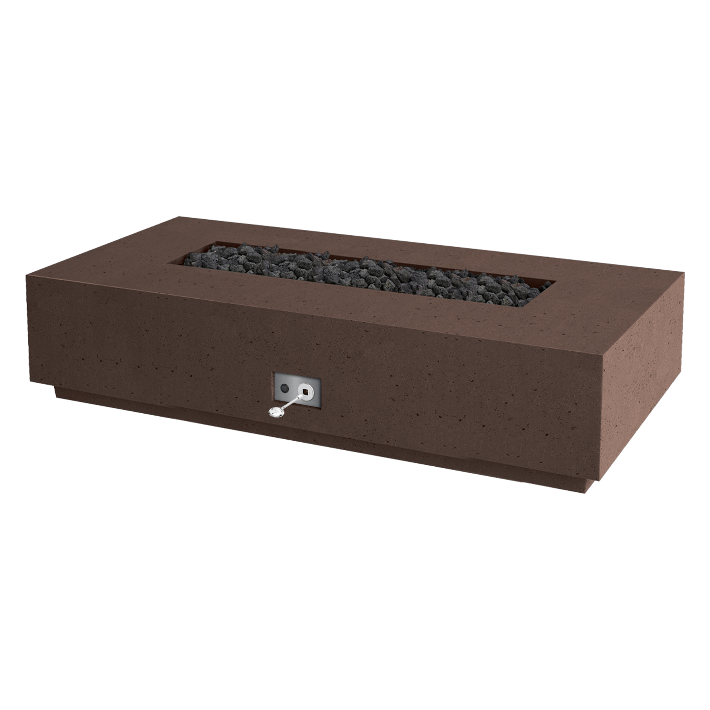 Firegear Sanctuary 1-76 GFRC fire table in Chocolate | Outdoor Heat Direct