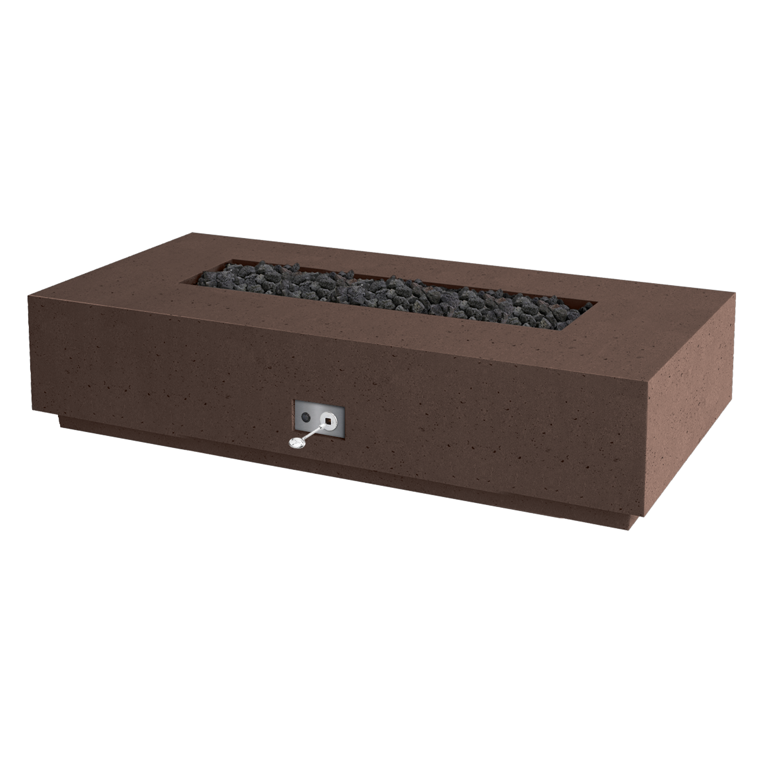 Firegear Sanctuary 1-76 GFRC fire table in Chocolate | Outdoor Heat Direct
