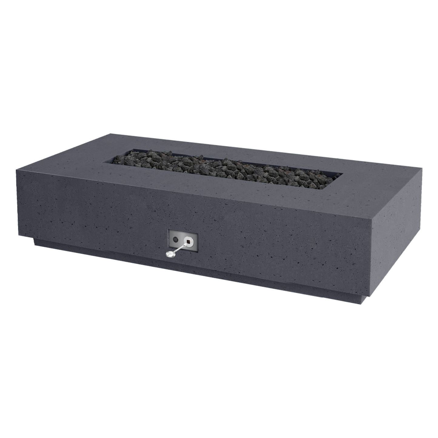 Firegear Sanctuary 1-76 GFRC fire table in Slate | Outdoor Heat Direct