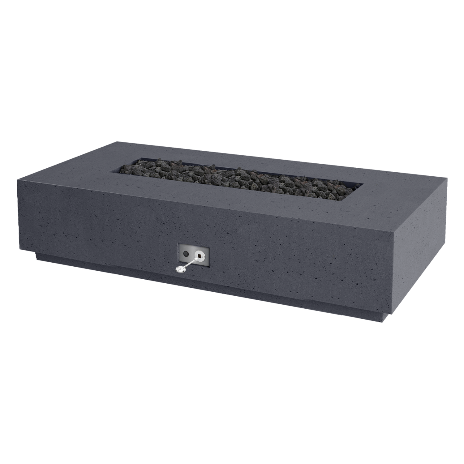 Firegear Sanctuary 1-76 GFRC fire table in Slate | Outdoor Heat Direct