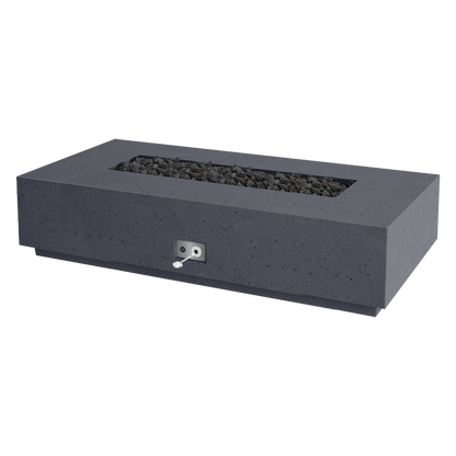 Firegear Sanctuary 1-76 GFRC fire table in Slate | Outdoor Heat Direct