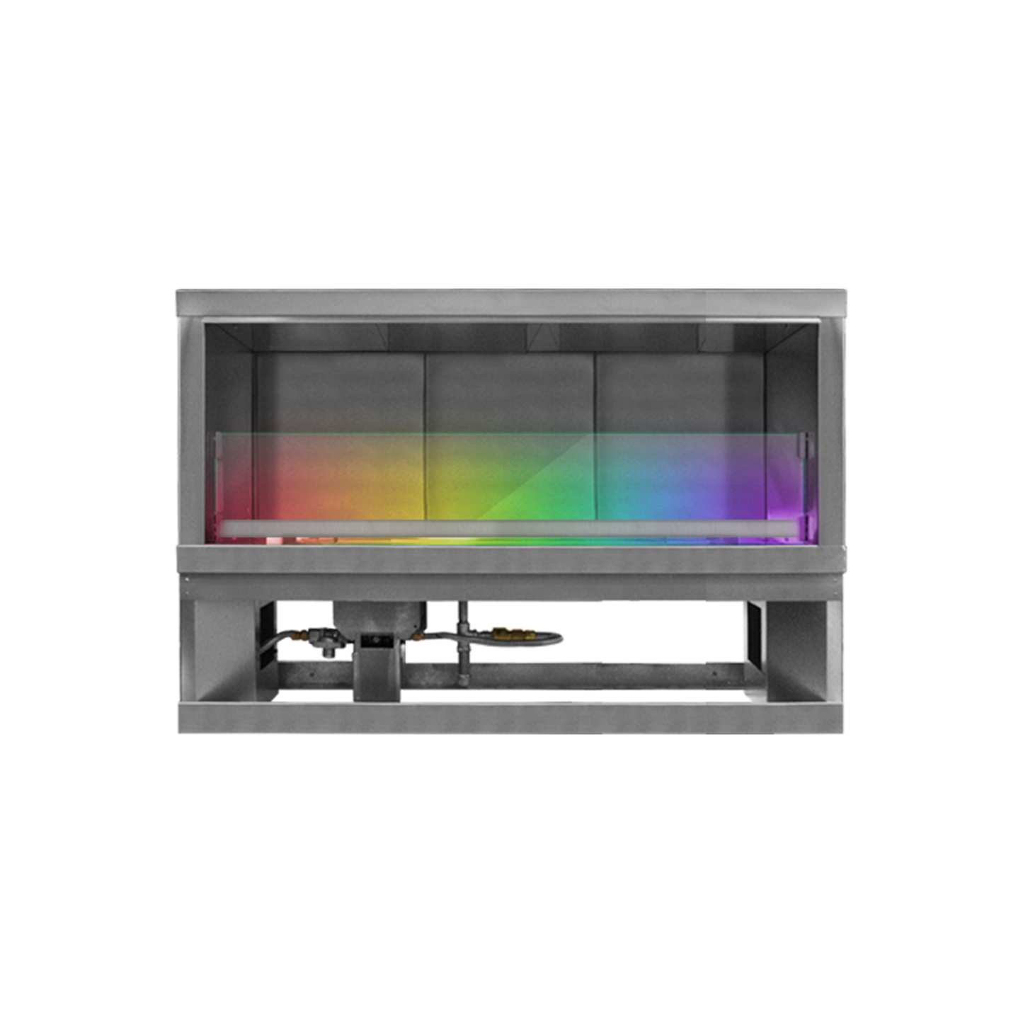 Firegear Kalea Bay outdoor linear gas fireplace with LED lighting | Outdoor Heat Direct