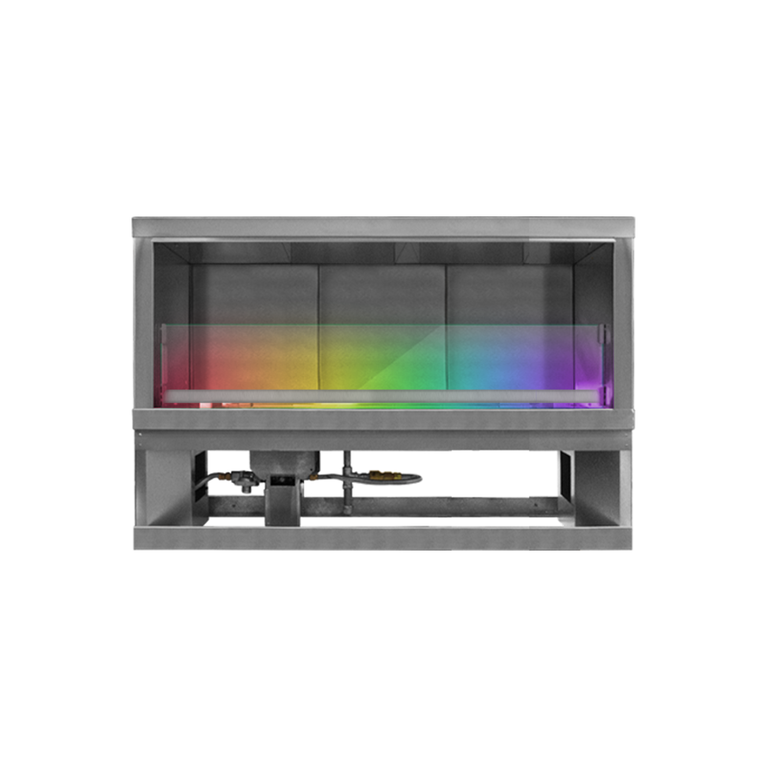 Firegear Kalea Bay outdoor linear gas fireplace with LED lighting | Outdoor Heat Direct