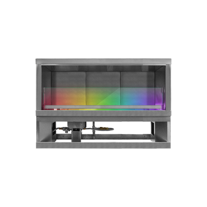 Firegear Kalea Bay outdoor linear gas fireplace with LED lighting | Outdoor Heat Direct