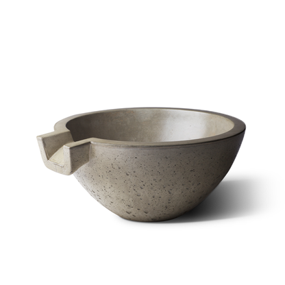 Spill Square 30" Water Bowl | Slick Rock Concrete | Outdoor Heat Direct