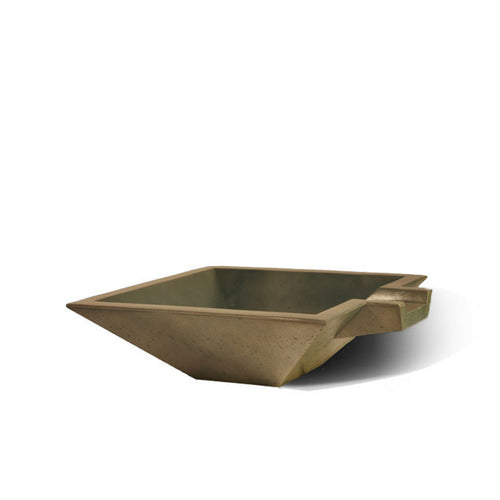 Slick Rock Concrete Spill Square Water Bowl