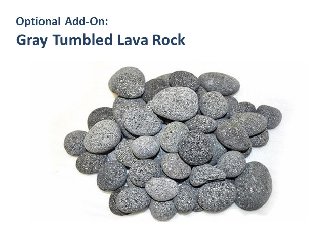 Prism Hardscapes Gray Tumbled Lava Rock - The Fire Pit Collection