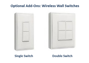 Heatstrip Double Wireless Wall Switch