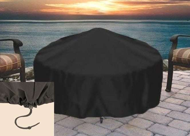 Low Boy Fire Pit by Fire Pit Art — included weather-proof fire pit cover | Outdoor Heat Direct