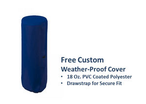 Fire by Design Fin Style Automated Gas Tiki Torch + Free Cover - The Fire Pit Collection