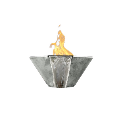 Fire & Water Bowl Verona 32" - Free Cover ✓ [Prism Hardscapes] | Outdoor Heat Direct