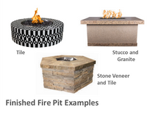 Load image into Gallery viewer, The Outdoor Plus 60&quot; x 30&quot; x 16&quot; Ready-to-Finish Rectangular Gas Fire Table Kit + Free Cover - The Fire Pit Collection