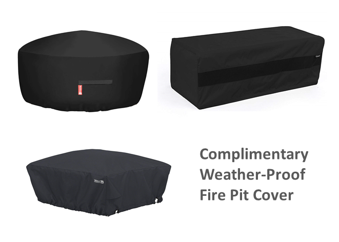 Round Gas Fire Table Kit - Ready-to-Finish - 48" x 24"- [The Outdoor Plus] | Outdoor Heat Direct