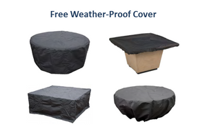 The Outdoor Plus Vallejo Metal Fire Pit + Free Cover