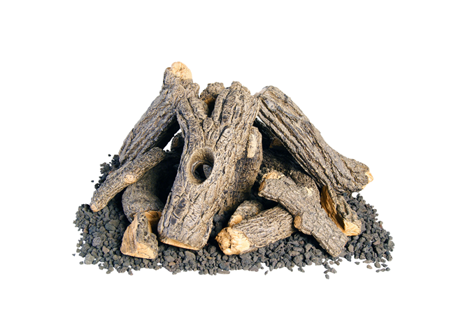 American Fyre Designs Campfire Log / Wood Chip Set  | Outdoor Heat Direct