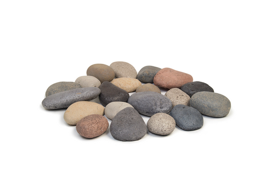 American Fyre Designs Designer River Rock Fyre Stones - 20 pc.  | Outdoor Heat Direct