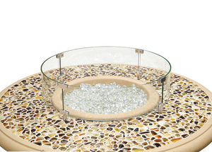 American Fyre Designs Round Wind Guard - The Fire Pit Collection