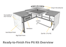 Load image into Gallery viewer, The Outdoor Plus 108&quot; x 28&quot; x 15&quot; Ready-to-Finish Coronado Gas Fire Pit Kit - The Fire Pit Collection
