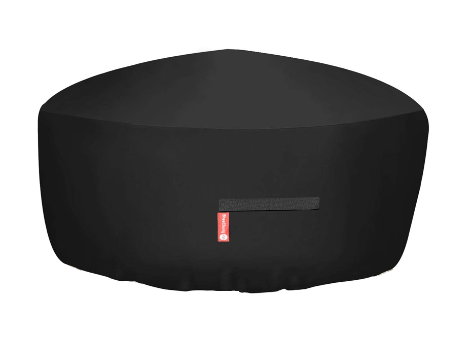Round Belize Fire Bowl / Match Ignition - Free Cover ✓ [Fire by Design] | Outdoor Heat Direct 