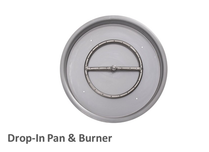 Round Gas Fire Table Kit - Ready-to-Finish - 48" x 24"- [The Outdoor Plus] | Outdoor Heat Direct