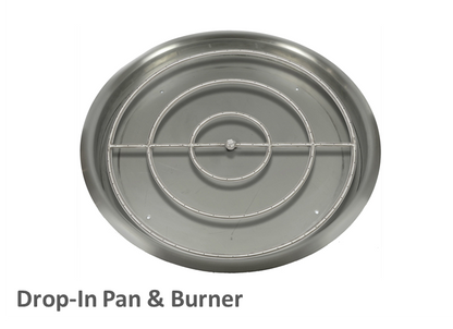 Round Gas Fire Pit Kit - Ready-to-Finish - 84" x 16" [The Outdoor Plus] | Outdoor Heat Direct 