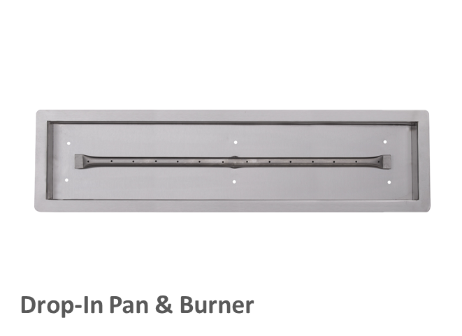 Coronado Gas Fire Pit Kit - Ready-to-Finish - 84" x 28" x 15" [The Outdoor Plus] | Outdoor Heat Direct