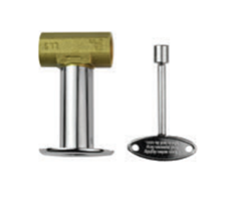 The Outdoor Plus 1/2" Adjustable Flow Brass Key Valve  | Outdoor Heat Direct