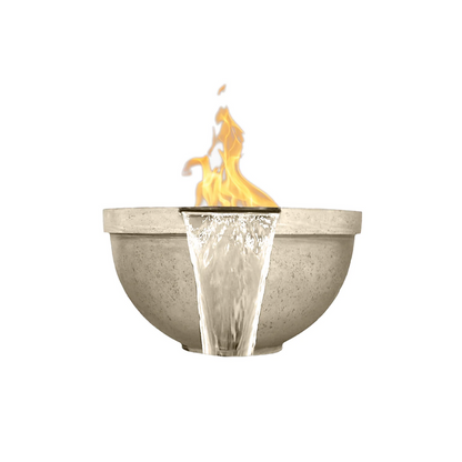 Fire & Water Bowl Sorrento 33" - Free Cover ✓ [Prism Hardscapes] | Outdoor Heat Direct