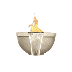 Fire & Water Bowl Sorrento 33" with Electronic Ignition - Free Cover ✓ [Prism Hardscapes]