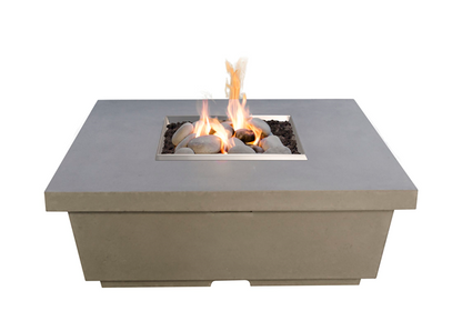 American Fyre Designs Contempo Square Firetable + Free Cover - The Fire Pit Collection