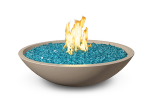 American Fyre Designs 32" Marseille Fire Bowl + Free Cover - The Fire Pit Collection