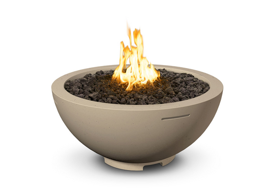 American Fyre Designs 32" Fire Bowl with Electronic Ignition + Free Cover - Outdoor Heat Direct