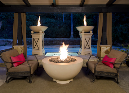 American Fyre Designs 48" Fire Bowl + Free Cover  | Outdoor Heat Direct