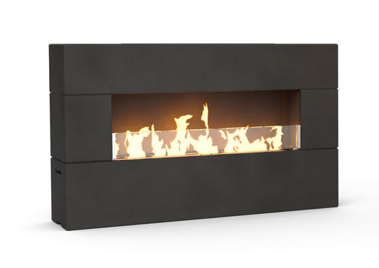Milan Low Linear Fireplace | Outdoor Heat Direct