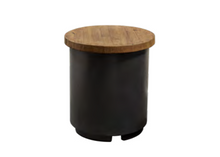 Load image into Gallery viewer, American Fyre Designs Reclaimed Wood Contempo Tank / End Table - The Fire Pit Collection