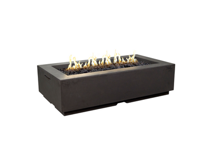 Louvre Rectangle Fire Pit + Free Cover - American Fyre Designs | Outdoor Heat Direct