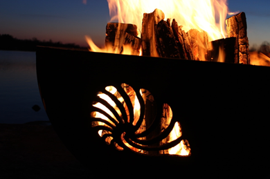 Fire Pit Art Beachcomber Fire Pit + Free Weather-Proof Fire Pit Cover - The Fire Pit Collection