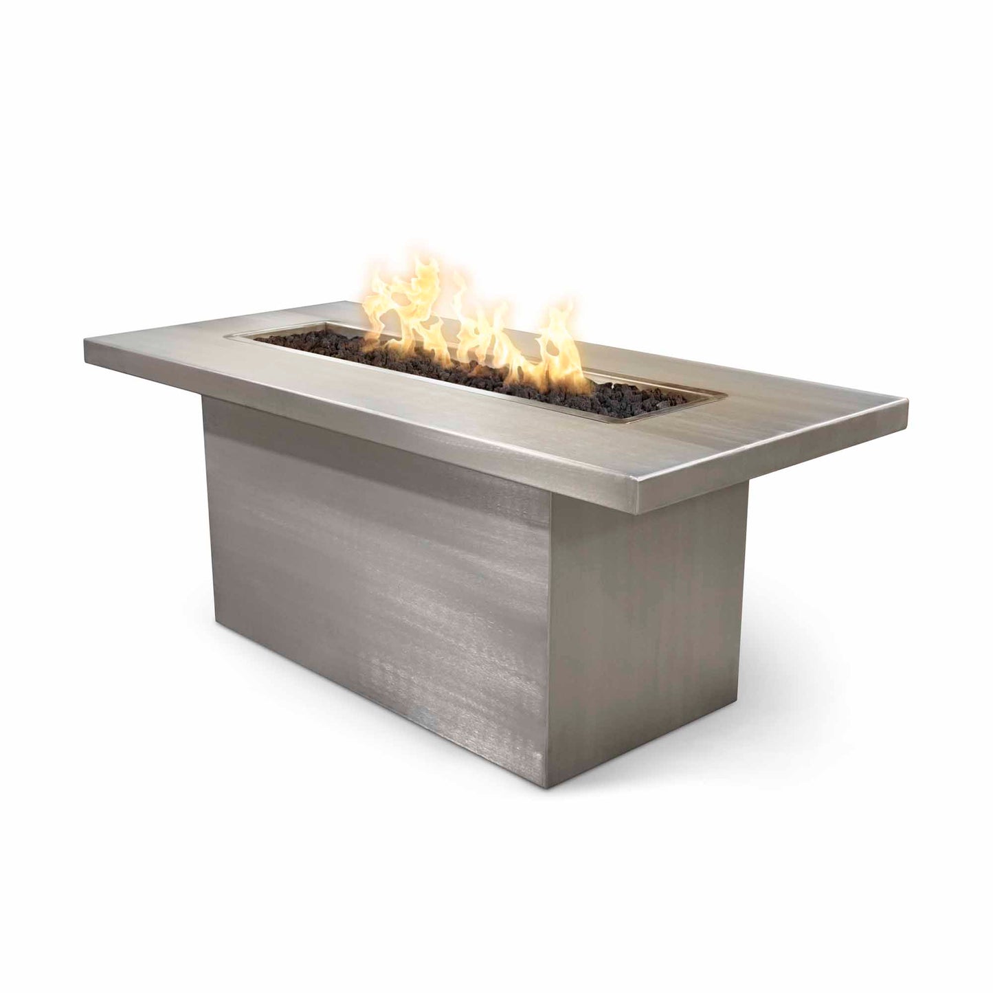 The Outdoor Plus Bella Linear Steel Fire Table + Free Cover | Outdoor Heat Direct