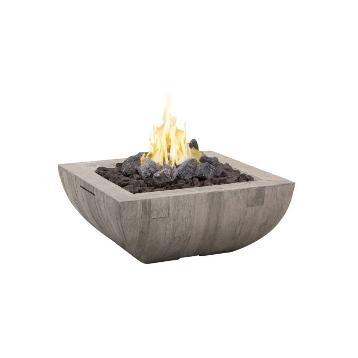 Reclaimed Wood Bordeaux Square Fire Bowl + Free Cover - American Fyre Designs | Outdoor Heat Direct 