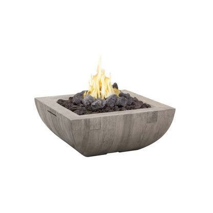 Reclaimed Wood Bordeaux Square Fire Bowl + Free Cover - American Fyre Designs | Outdoor Heat Direct 