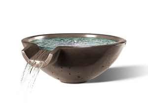Camber Round Water Bowl 29" - Free Cover ✓ [Slick Rock Concrete]