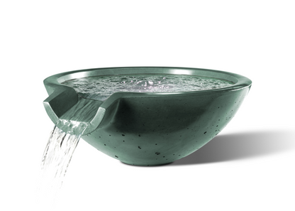 Camber Round Water Bowl 29" - Free Cover ✓ [Slick Rock Concrete]